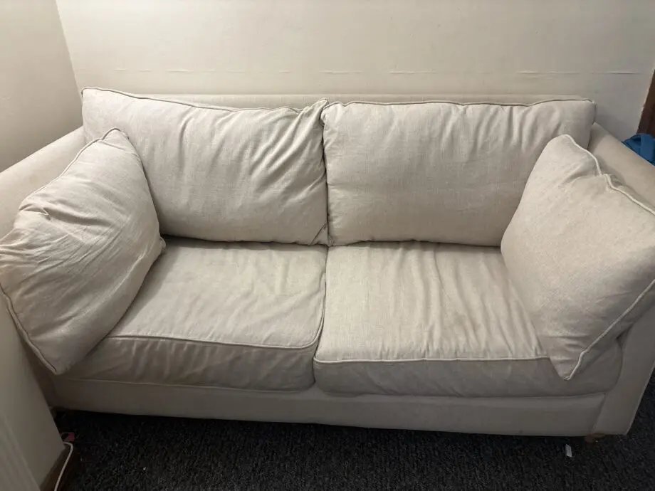 White big sofa for 2