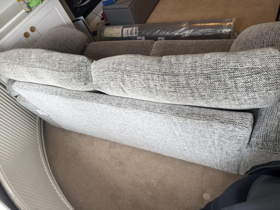 SCS whisper range grey 3 seater sofas