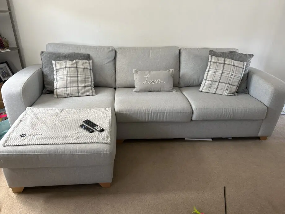 DFS Left Hand Facing Chaise Corner Sofa