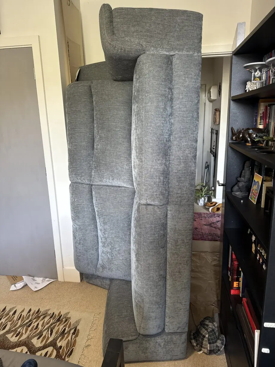 SCS Uxbridge Grey Fabric 3 seater