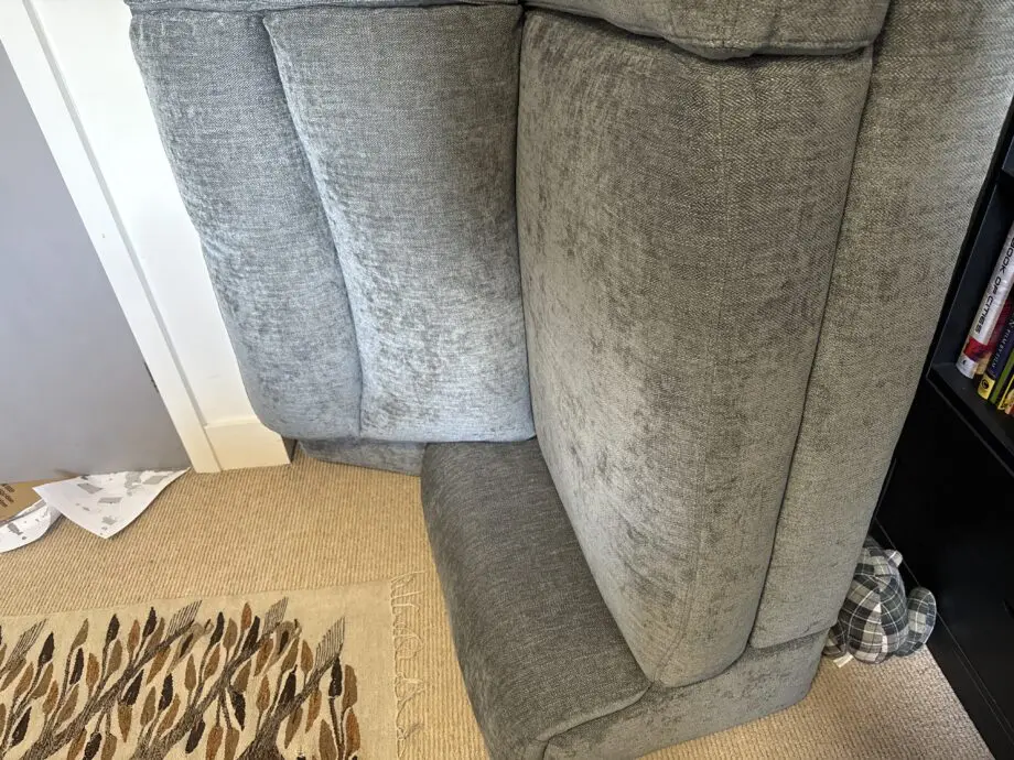 SCS Uxbridge Grey Fabric 3 seater