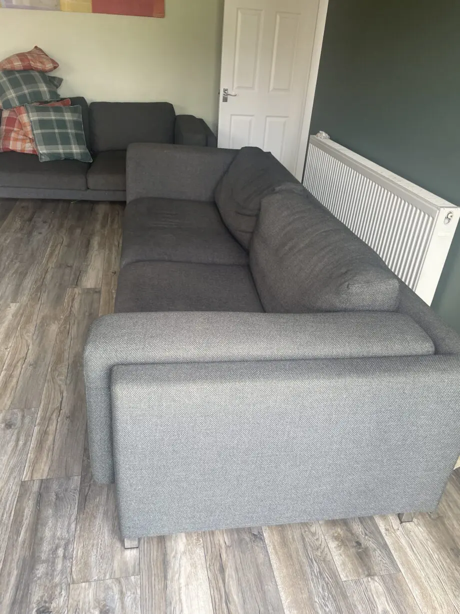 Nockeby Ikea, Grey, 3 and 2 Seater Sofas