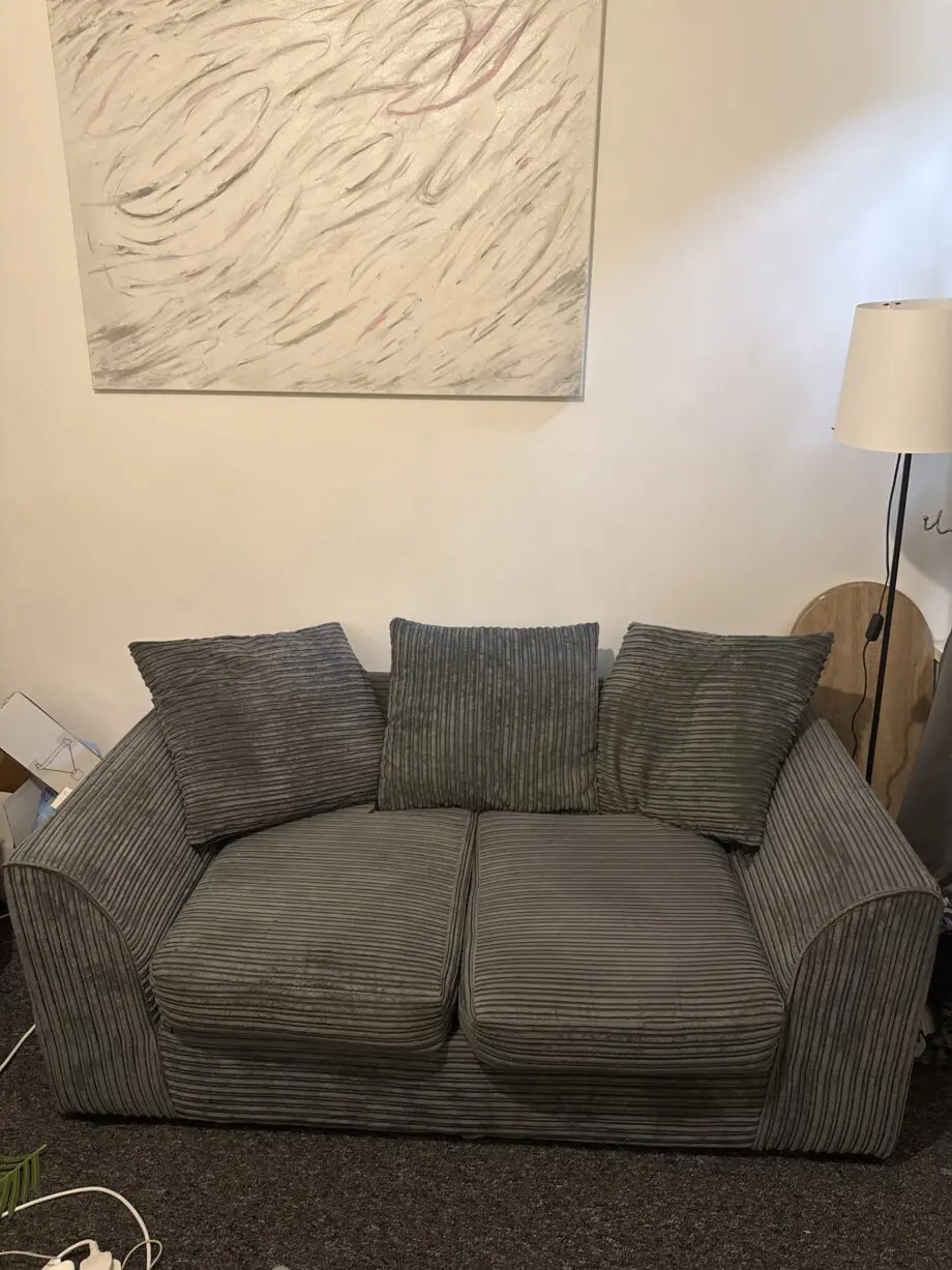 2 seater grey chair
