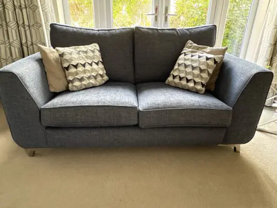 Barker & Stonehouse blue two seater sofa