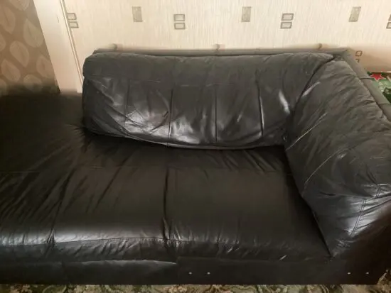 Black corner sofa