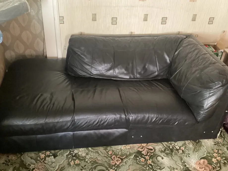 Black corner sofa
