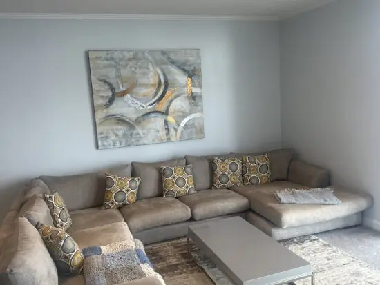 Grey u shape sofa . Paid £6250 for it in 2018