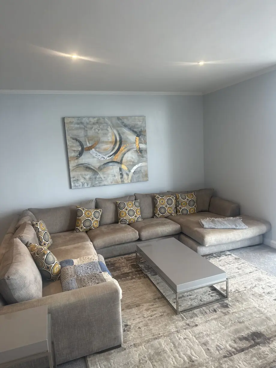 Grey u shape sofa . Paid £6250 for it in 2018