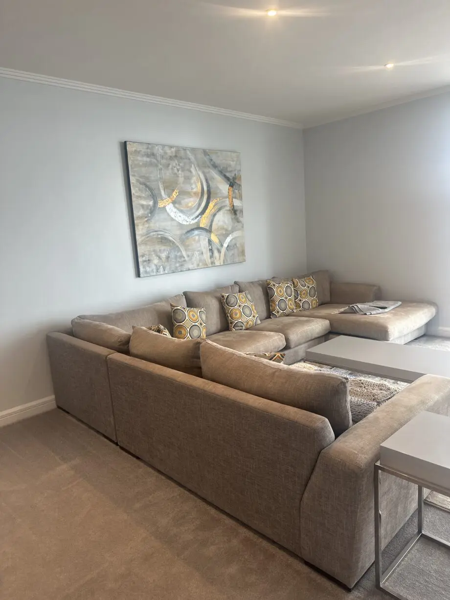 Grey u shape sofa . Paid £6250 for it in 2018