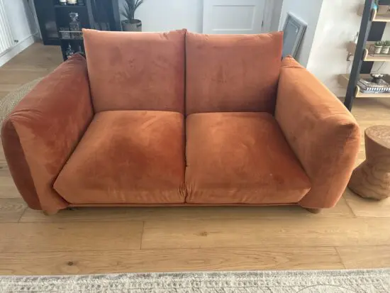 Daals 2 seater velvet sofa