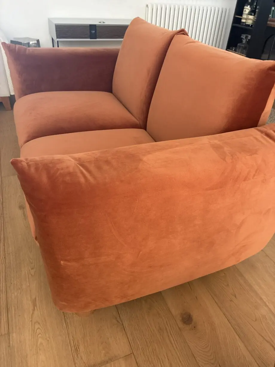 Daals 2 seater velvet sofa