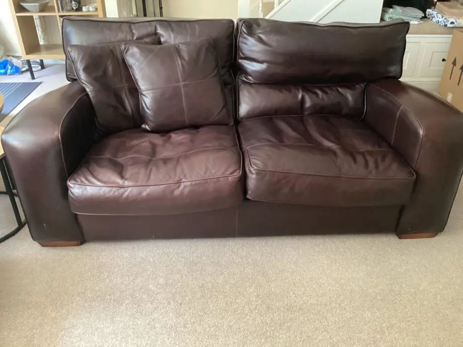 Duresta Brown Leathers sofa set
