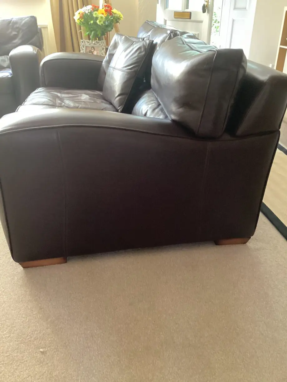 Duresta Brown Leathers sofa set