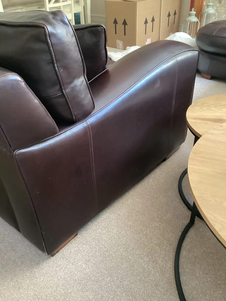 Duresta Brown Leathers sofa set