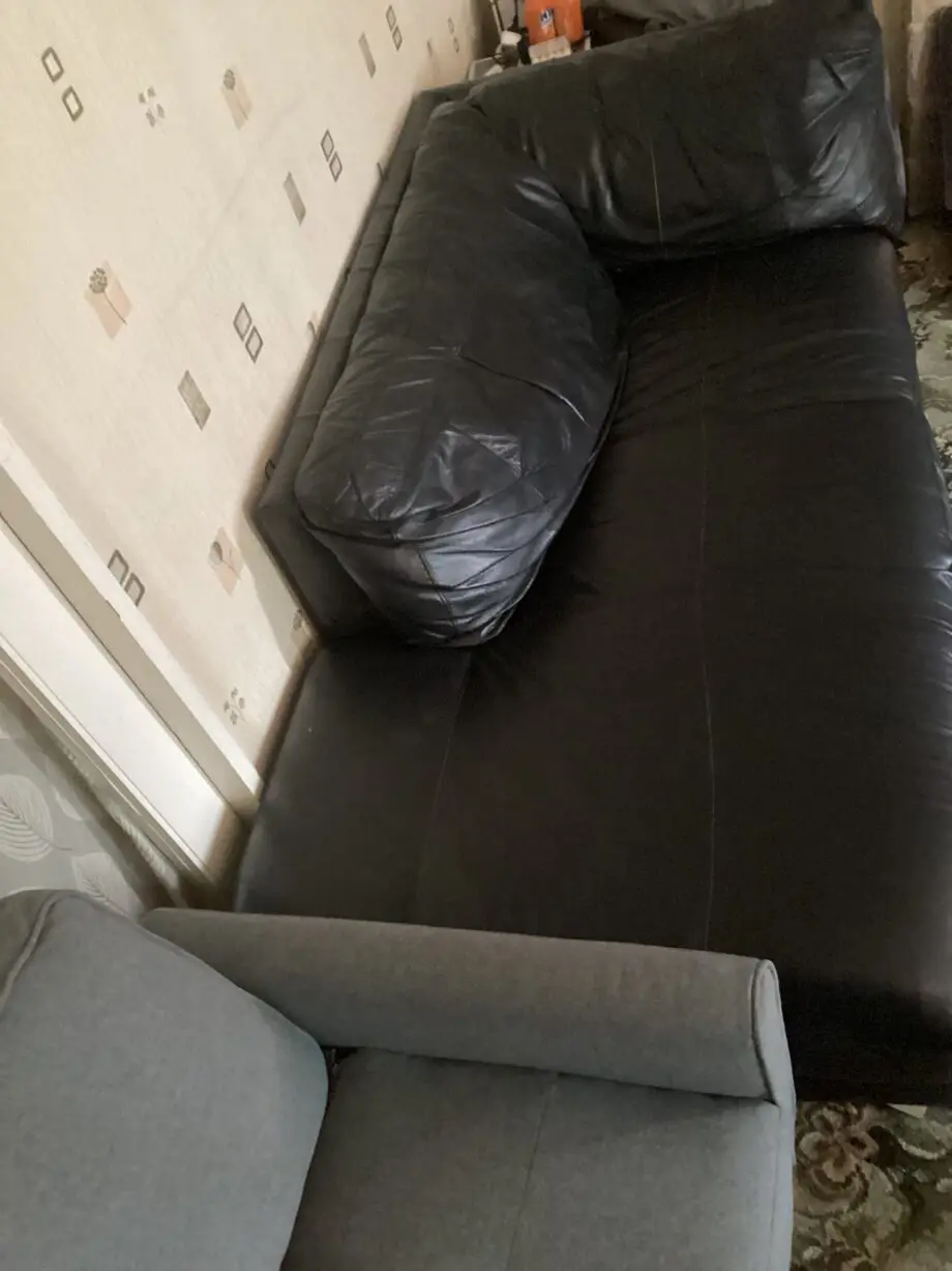 Black corner sofa
