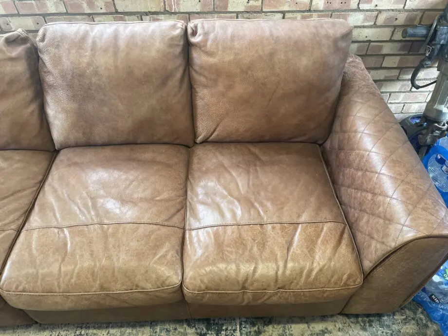 Sofology Mazzini 4 Seater Utah Tan Leather Sofa
