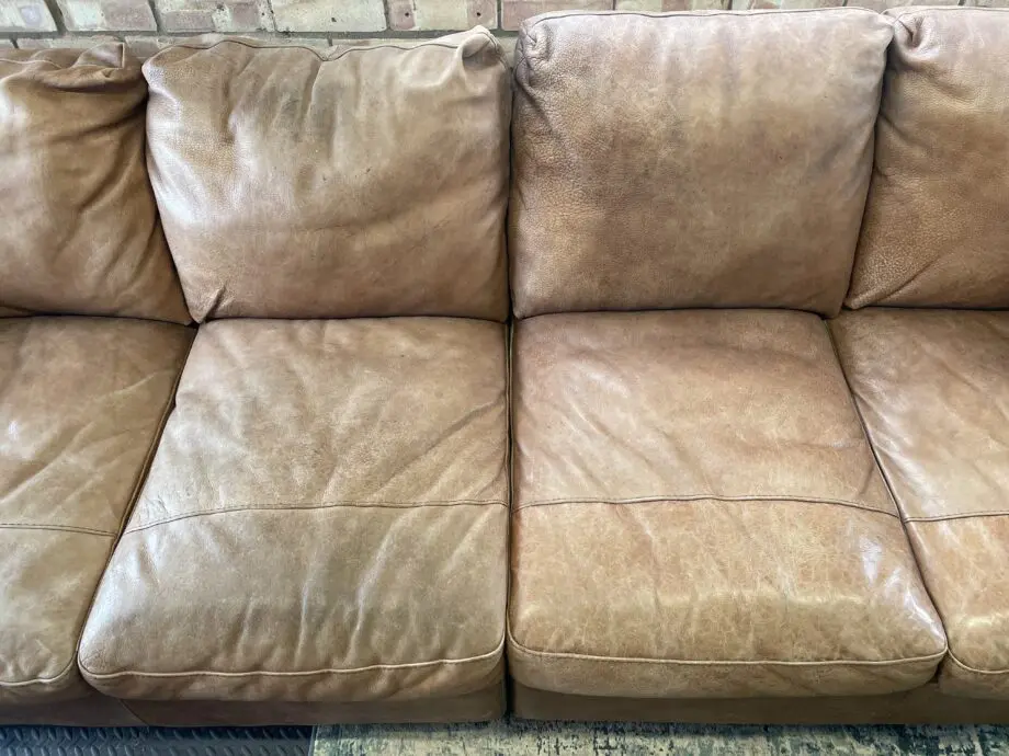 Sofology Mazzini 4 Seater Utah Tan Leather Sofa