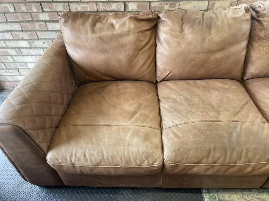 Sofology Mazzini 4 Seater Utah Tan Leather Sofa