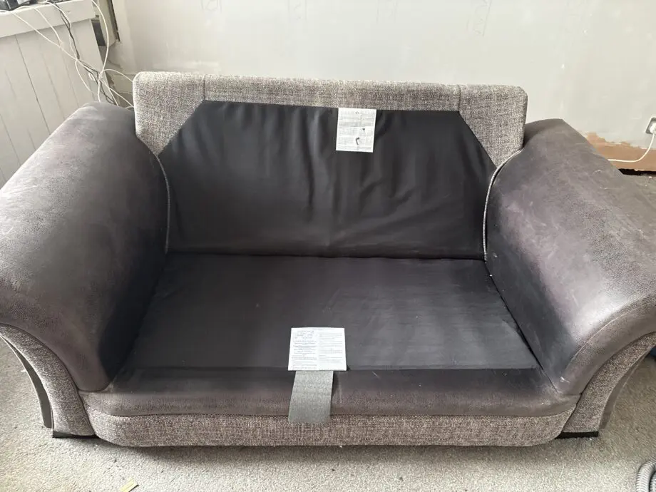 SCS Black 2 Seater Scatter Back