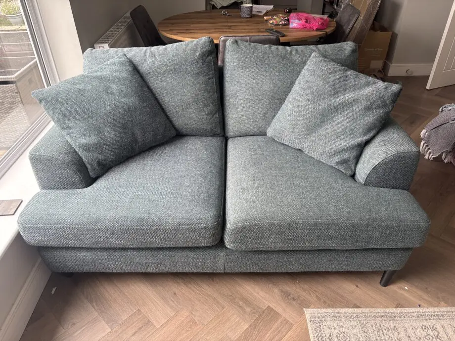 Next- Parker collection mid slate teal 3 seater chaise and 2 seater