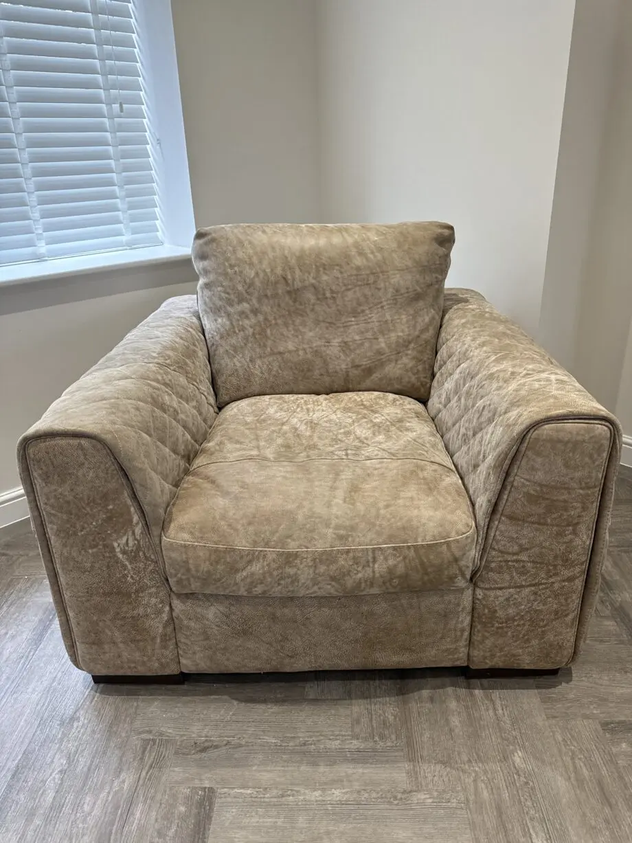 Single beige sofa