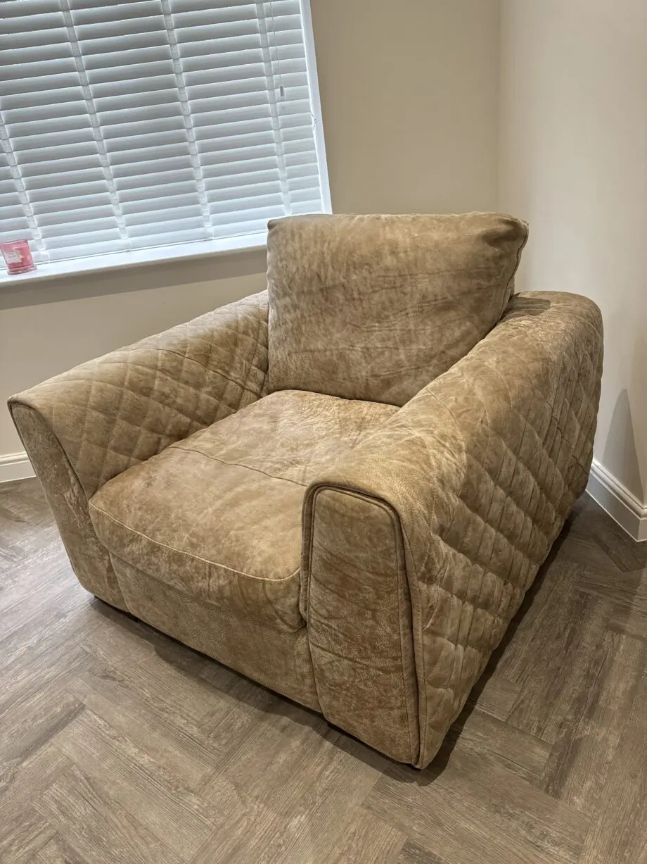 Single beige sofa