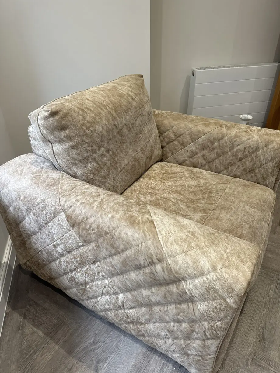 Single beige sofa
