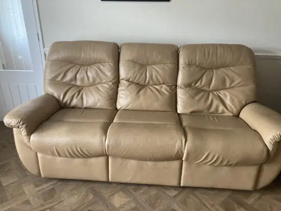 G PLAN LEATHER THREE PIECE