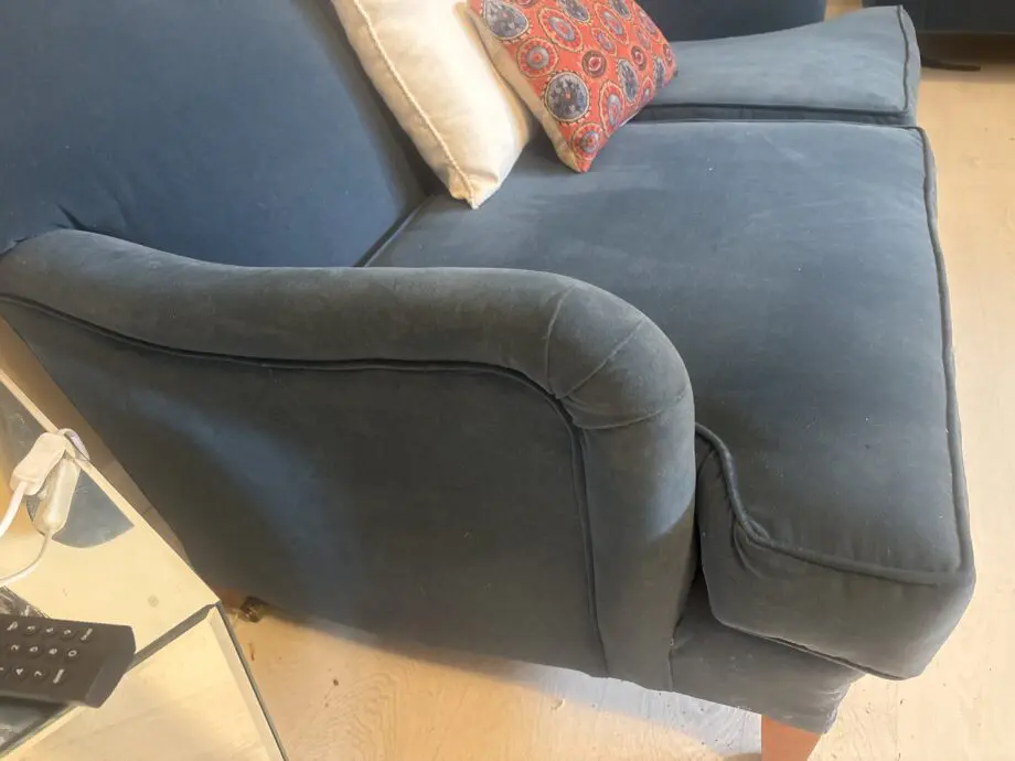 Refurbished and re upholstered Howard style sofa