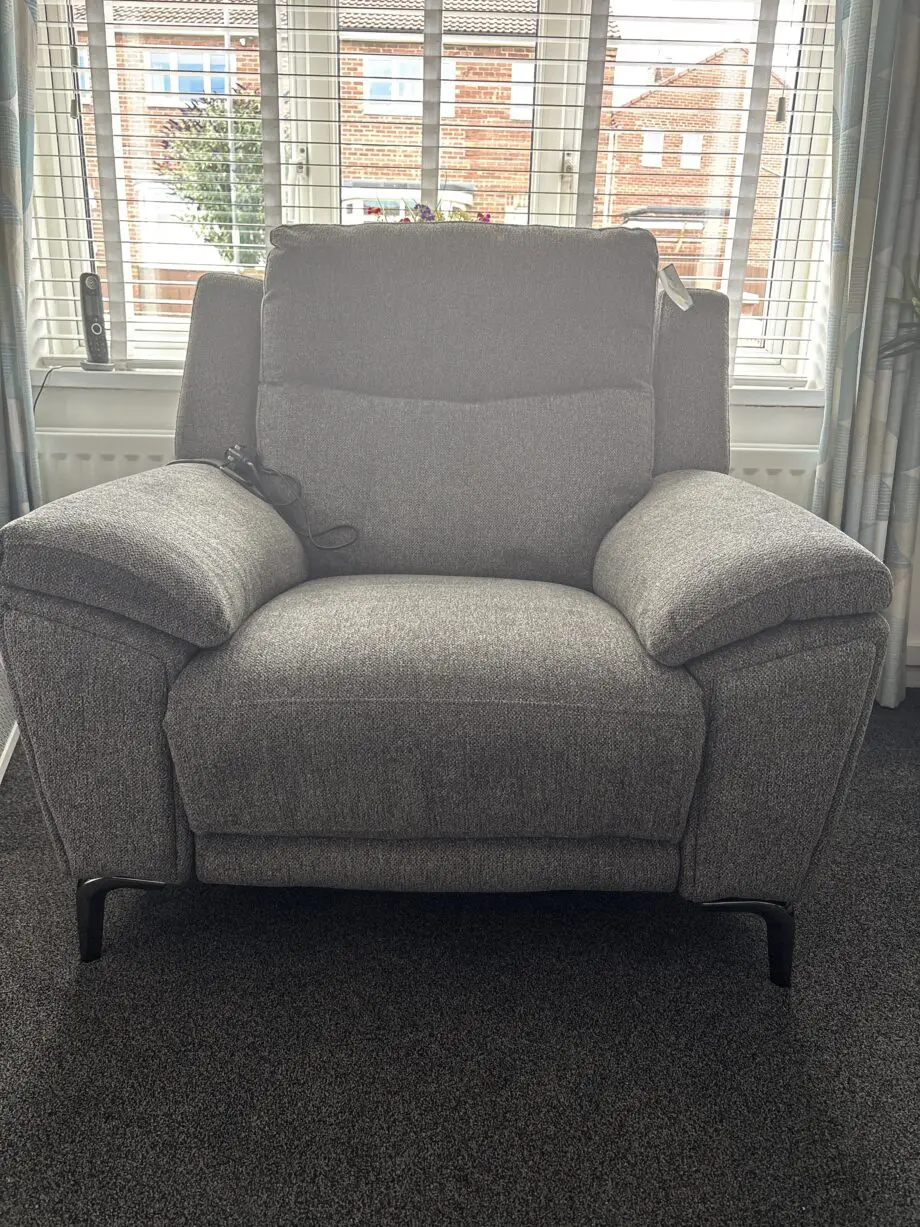 Dark grey electric recliner