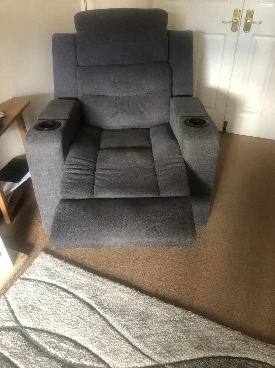 Lawson 3 Piece Suite, Grey Woven Fabric