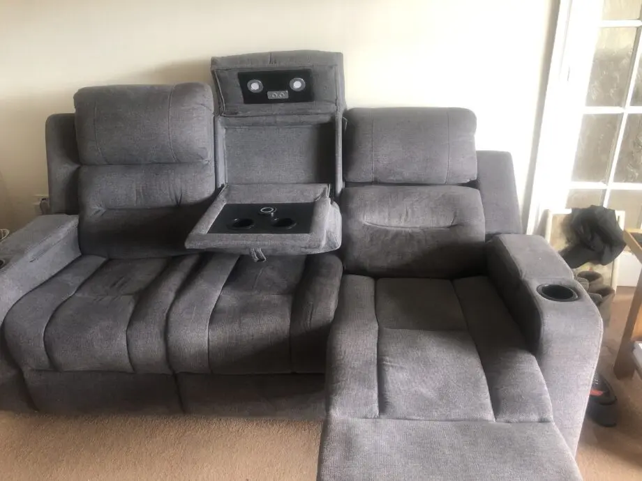Lawson 3 Piece Suite, Grey Woven Fabric
