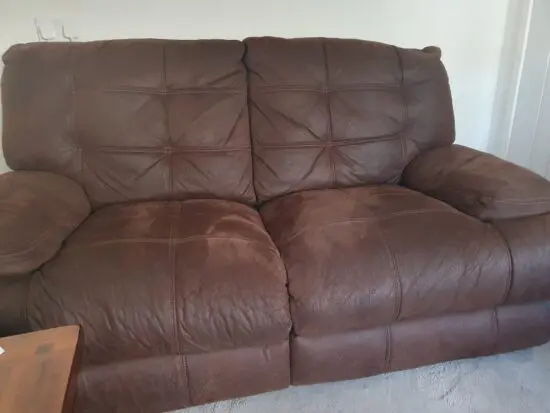 Brown 3 seater