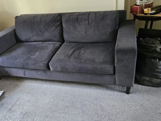 Dwell velvet 2 seater sofa. Really big excellent condition