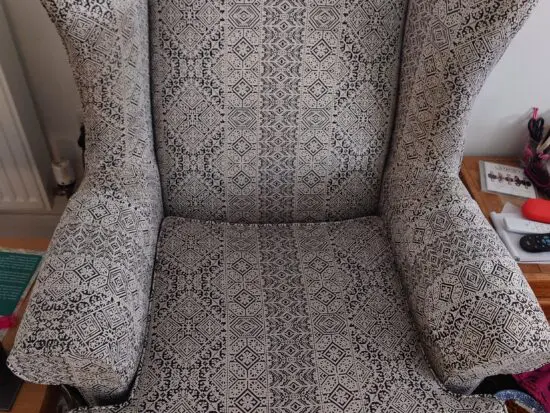 Multiyork light grey & black pattern windback