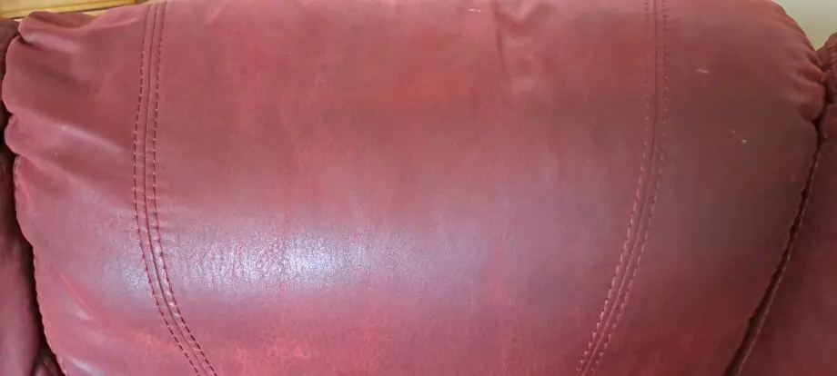 Large soft red leather corner sofa. Seats 5.
