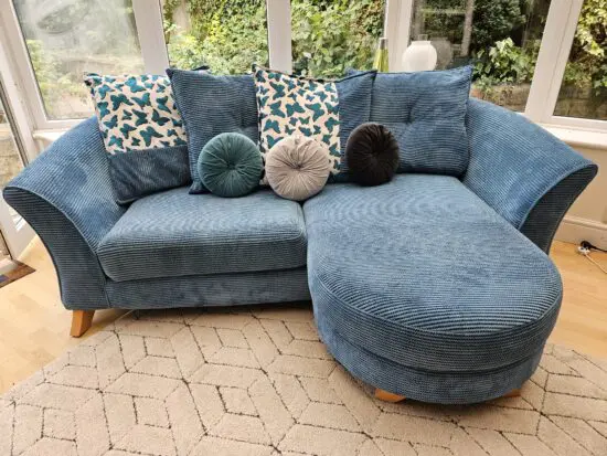DFS teal lounger