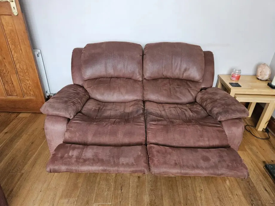 Suede manual recliners