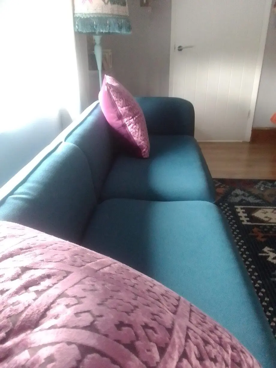 4 seater blue sofa [ 2 month old ]