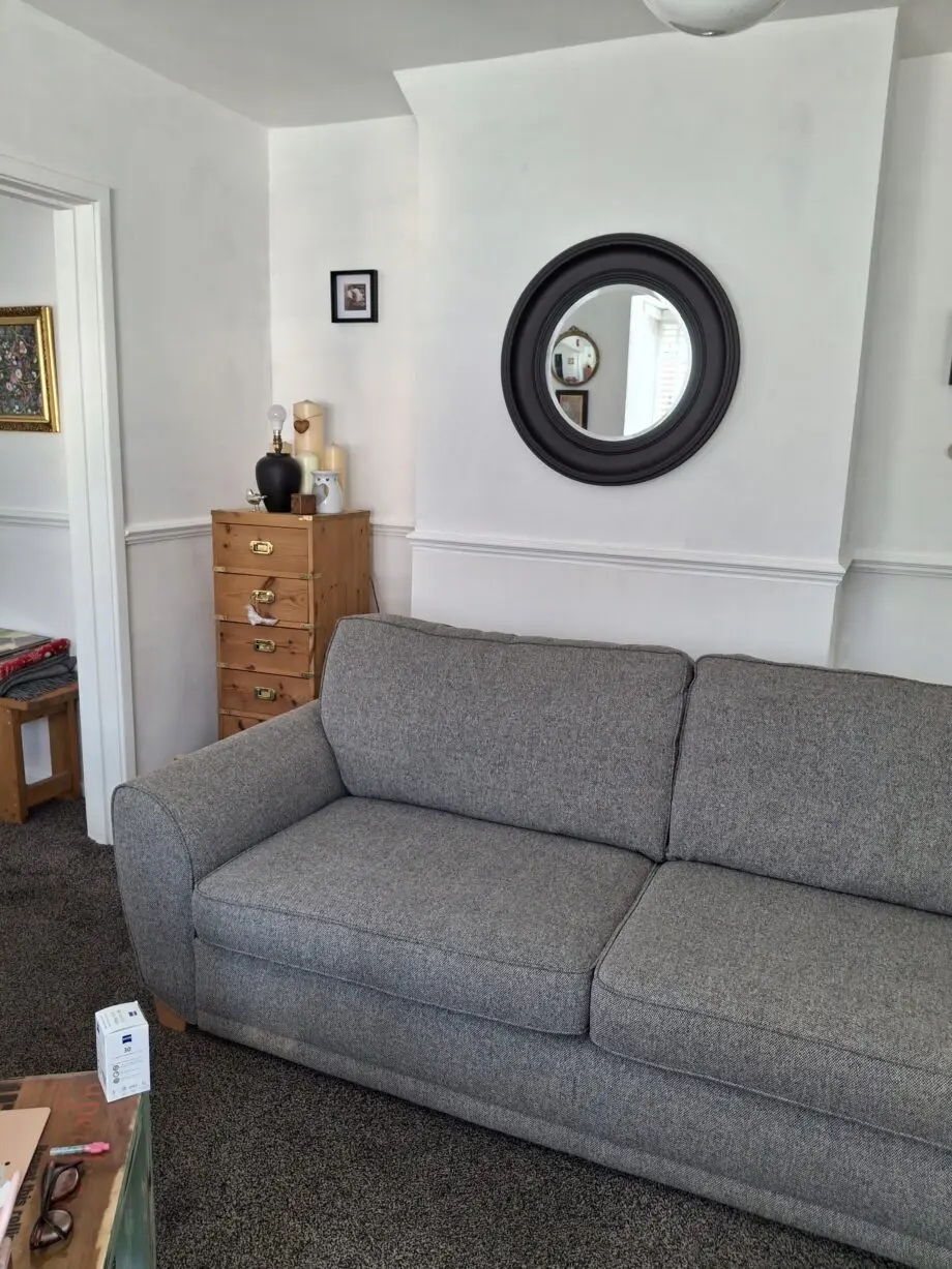 Dark grey lge 2 seater sofa