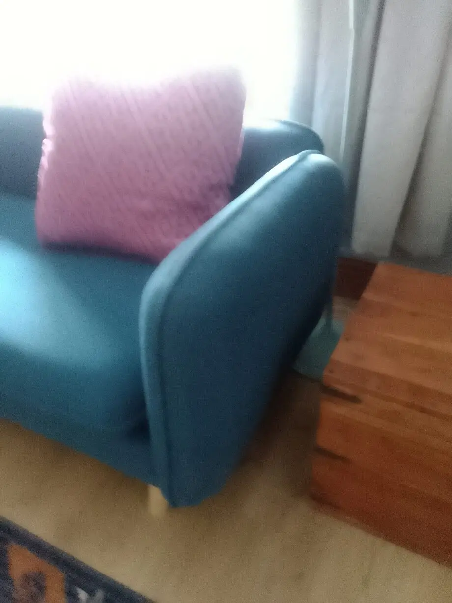 4 seater blue sofa [ 2 month old ]