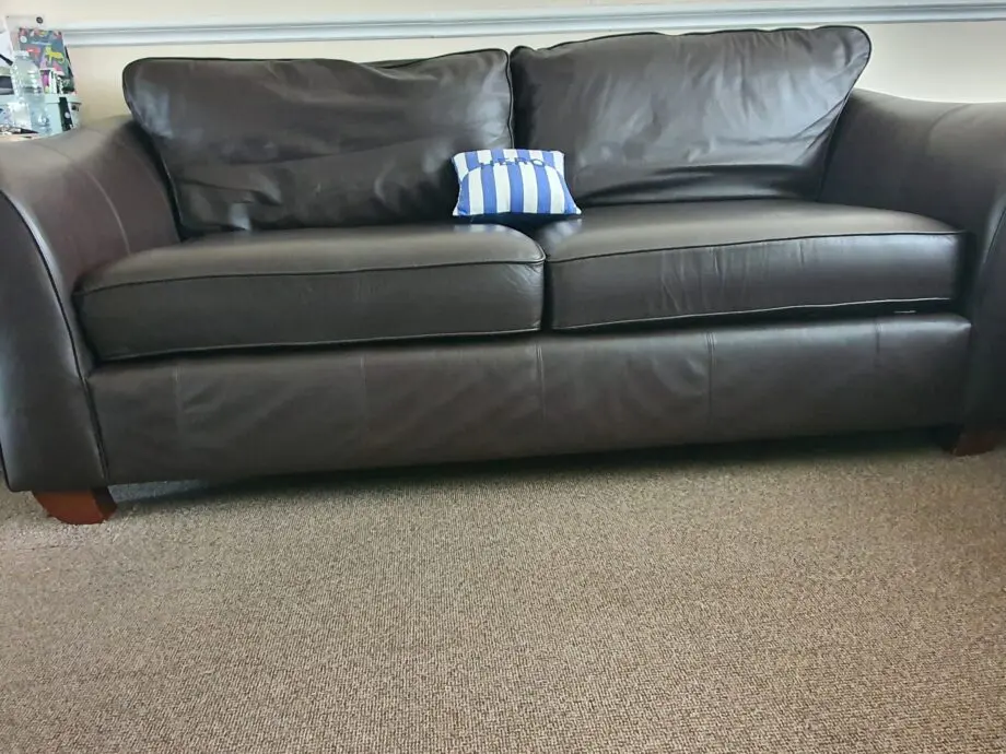 Brown Leather Sofa!