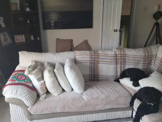 DFS cream corner Sofa