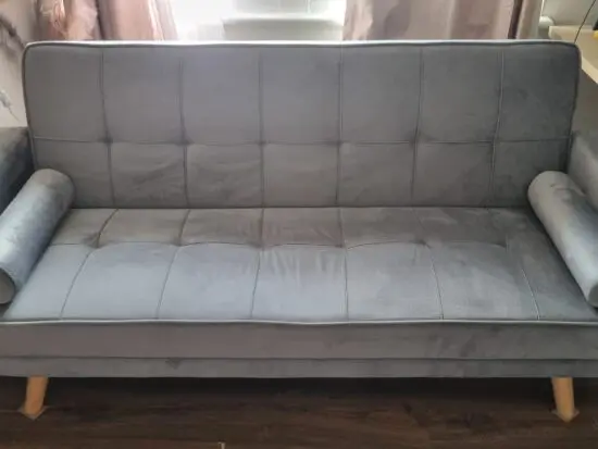 Grey Reclining Sofa Bed