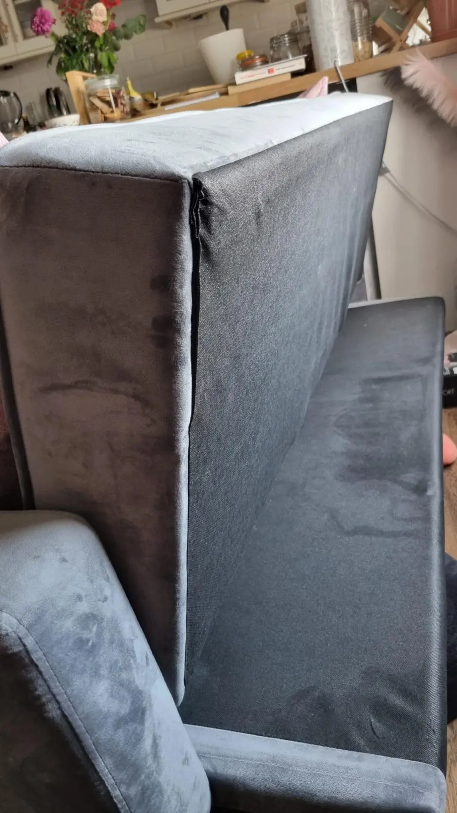 Grey Reclining Sofa Bed