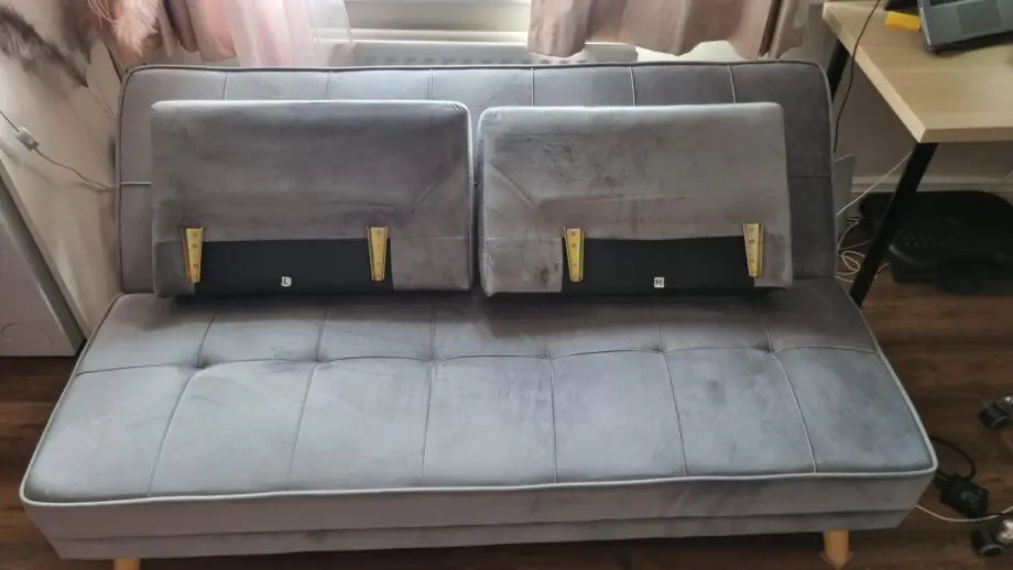 Grey Reclining Sofa Bed
