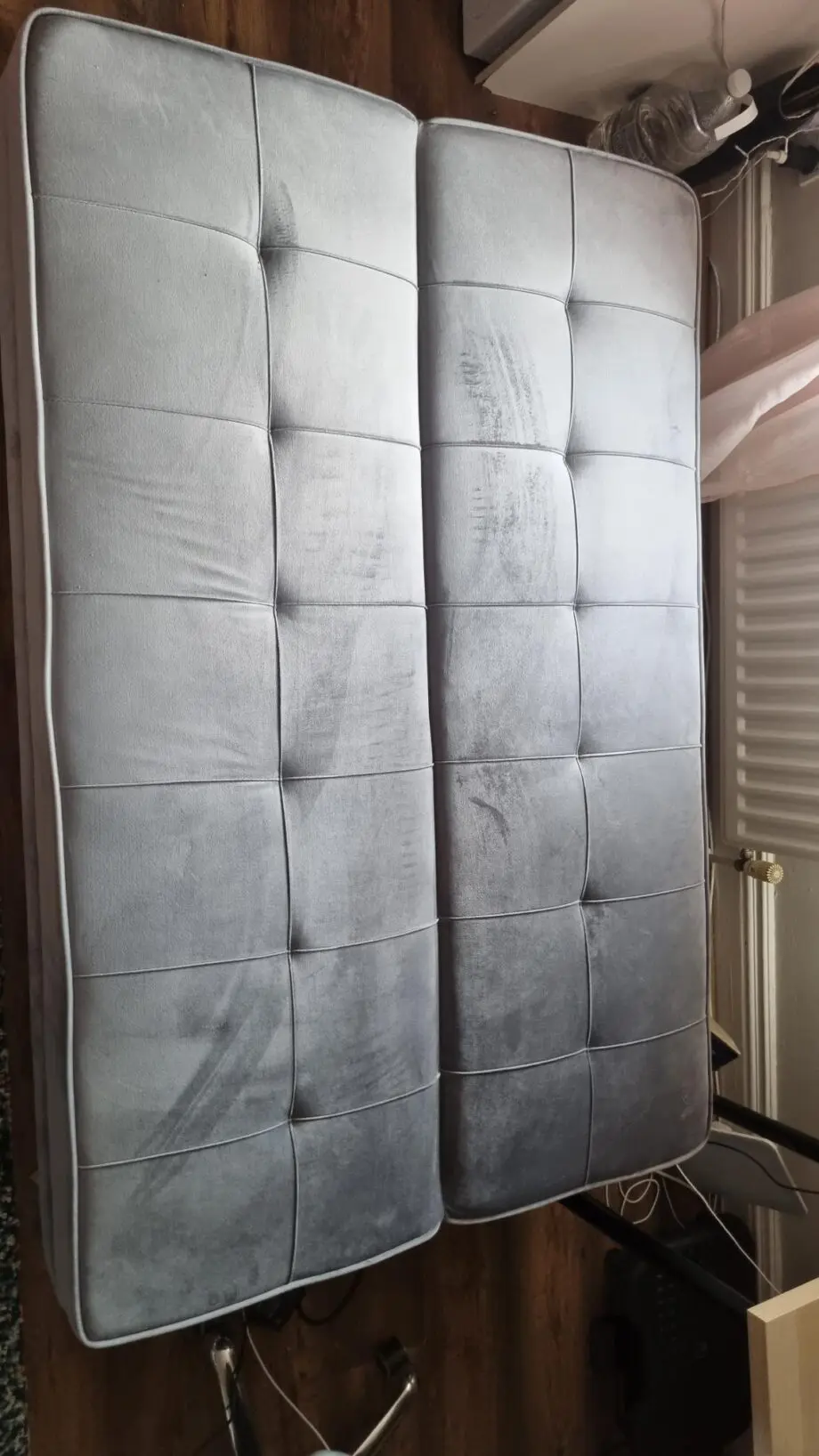 Grey Reclining Sofa Bed