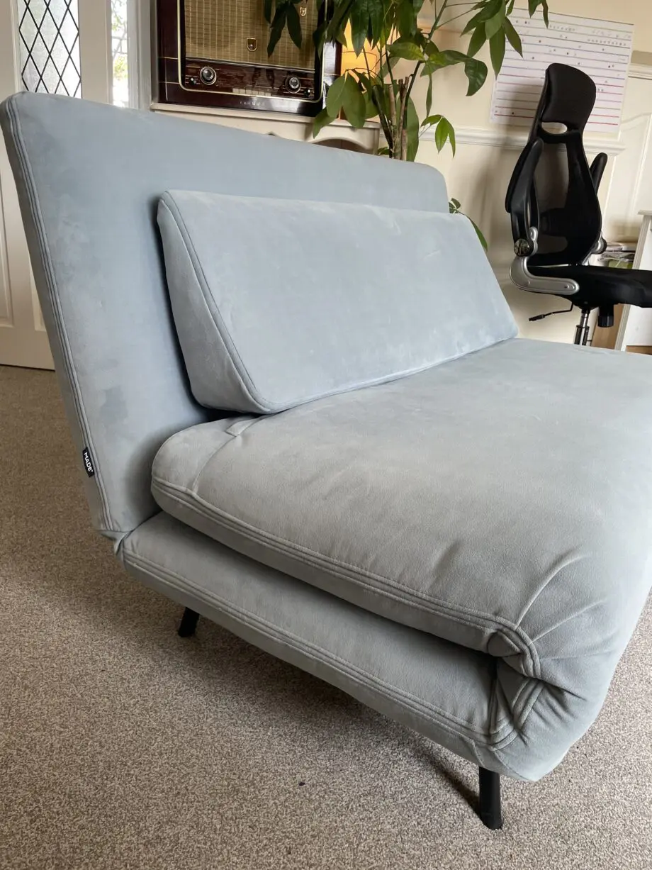MADE Click Clack 2 Seater Sofa Bed Light Blue