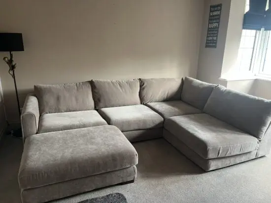 Sofology corner sofa and foot stall: Majestica