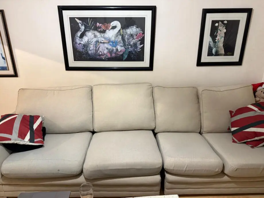 Two Seater Cushioned seat and back cushions Sofa